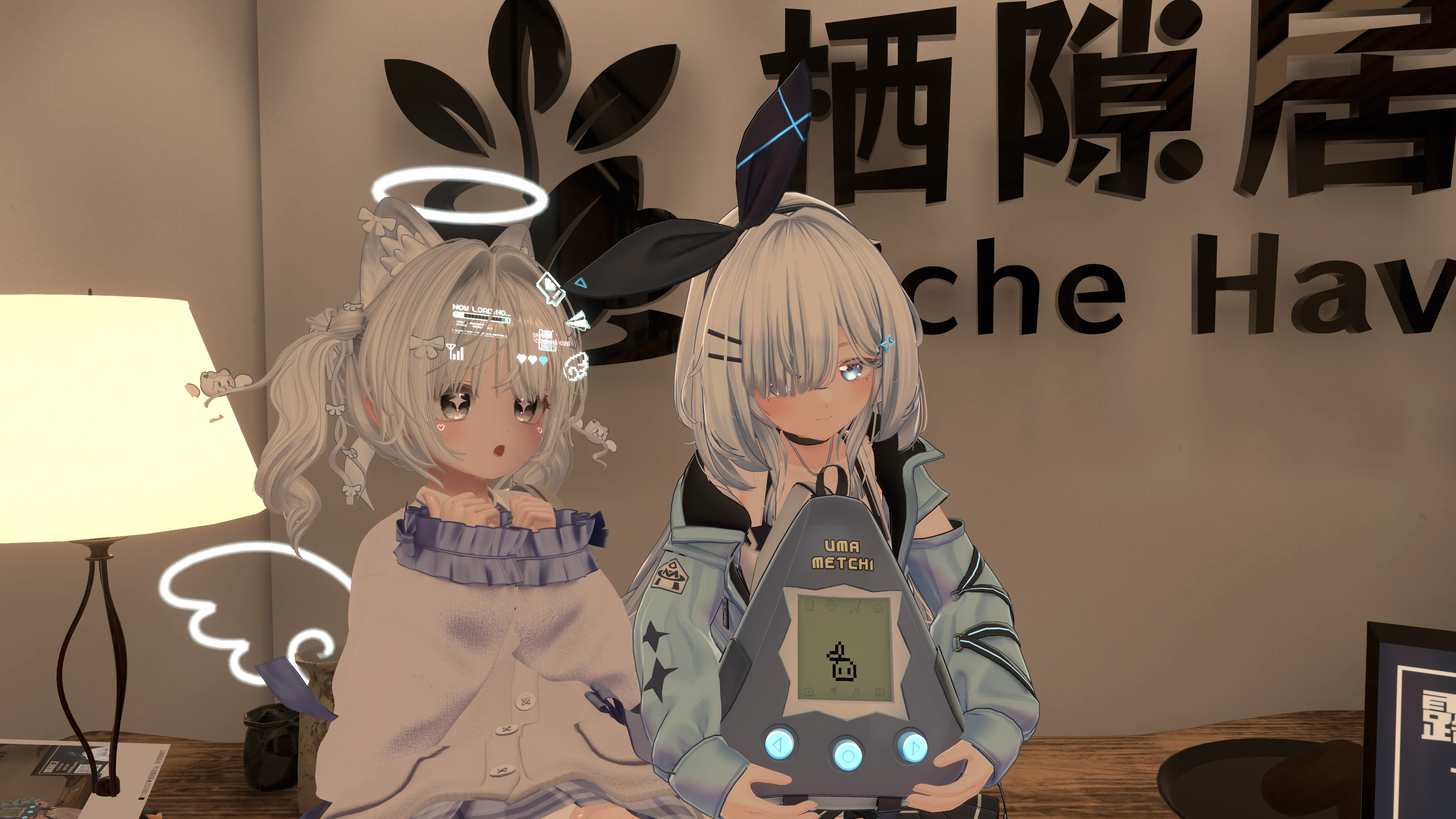 在栖鸦居所与朋友的 VRChat 合影